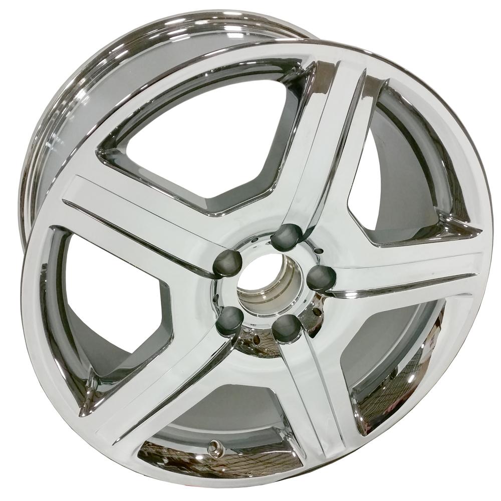Mercedes® Euromeister® Chrome Wheel,  18" X 8.5", Five-Spoke (35mm Offset)