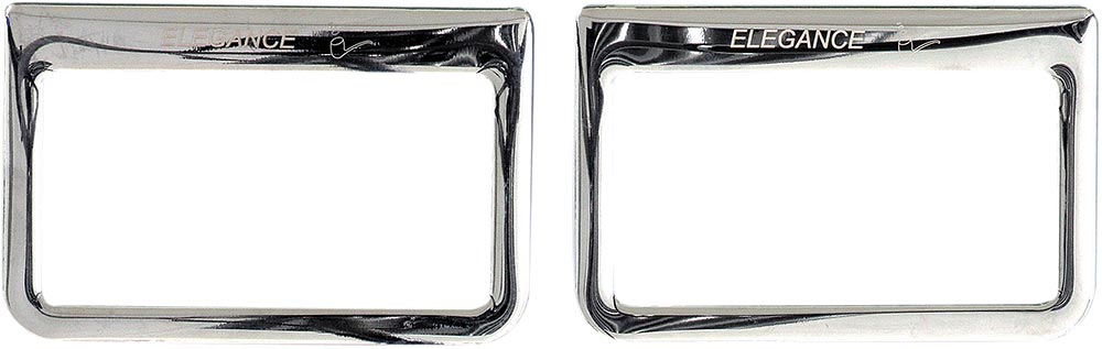 Mercedes® Ashtray Frames, Rear, Chrome, 1992-1999 (140)