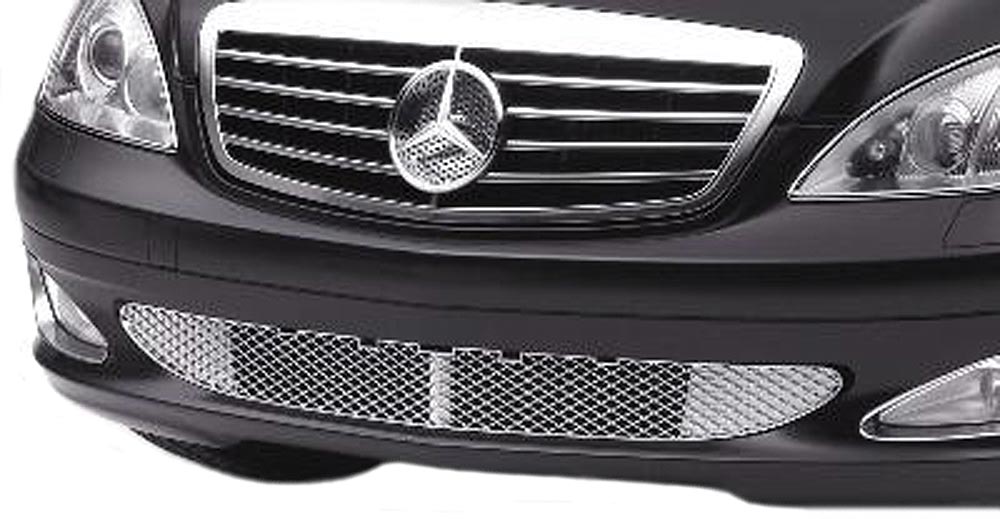 Mercedes® Bumper Grille, Chrome, No Sport Or AMG Package, 2007-2009 (221)