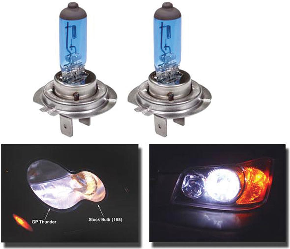 Headlight 55 Watt H7 Super White Bulbs