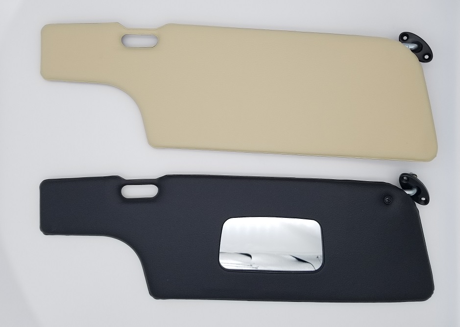 Porsche® Sun Visor Set, Black/Cream, 1965-1977 (911/912)