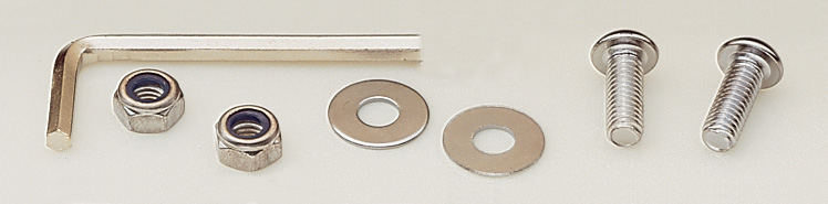 License Plate Fastener Kit, Chrome