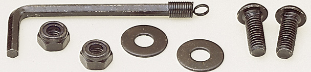 Black License Plate Fastener Kit