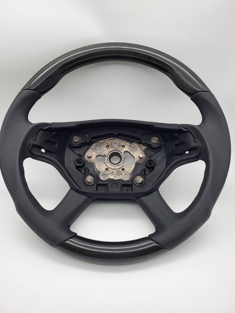 Mercedes® Steering Wheel, Sports Style, Tiptronic, Ash Tree Black & Black Leather, S-Class AMG (221) 221-460-01-03
