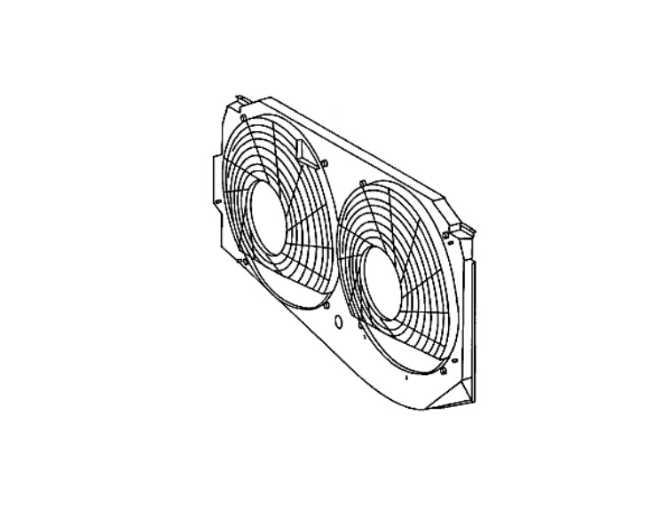 Mercedes® Auxiliary Fan Screen, 1990-1991 (126)