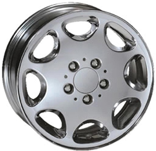 [226630] Mercedes® Chrome Wheel, 15" x 6.5", ET37, Eight-Hole, 1994-1995, 210-401-03-02