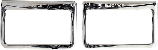[219675] Mercedes® Ashtray Frames, Rear, Chrome, 1992-1999 (140)