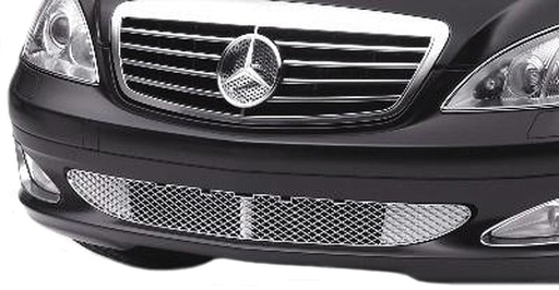 [219743] Mercedes® Bumper Grille, Chrome, No Sport Or AMG Package, 2007-2009 (221)