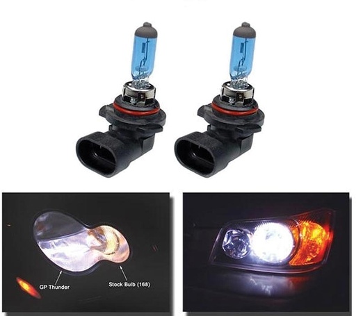 [306306] Headlight 55 Watt/12V Low Beam Super White Bulbs, SGP75K-9006
