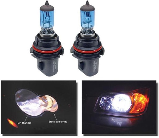 [306318] Headlight 65/55 Watt 9007 Super White Bulbs