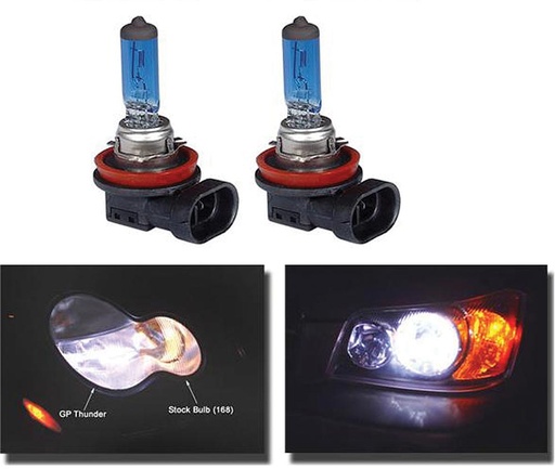 [306345] Headlight 55 Watt H11 Super White Bulbs