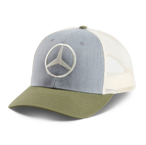 [310298] Mercedes® Richardson Trucker Cap, Heather Gray/Army Green/White, 1524410