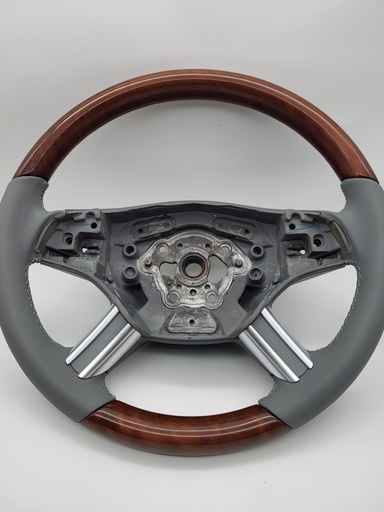 [220411] Mercedes® Steering Wheel, Classic Style, Birdseye Maple & Alpaca Grey Leather, 2006-2008 (164) 164-882-18-08