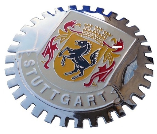 [223089] Grille Badge, Stuttgart 2nd, 3-3/4"