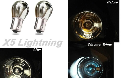 [289582] Light Bulbs, 1157, Chrome X5 Lightning White Silver