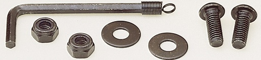[253704] Black License Plate Fastener Kit