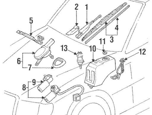 [400063] Linkage Wiper Transmission 1986-1995 (124)