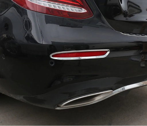 [400146] Mercedes® ABS Rear Reflector Trim Set, Chrome, Sedan, 2017-2022 (213)