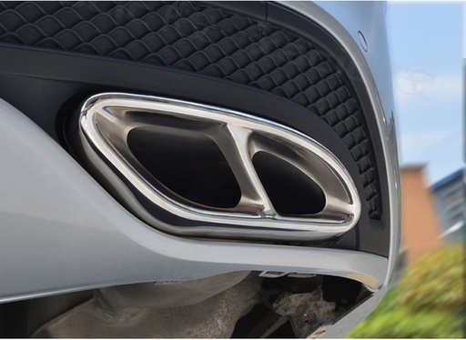 [400169] Mercedes® ABS Exhaust Tail Pipe Cover Trim Set, Chrome, 2017-2019 (213)