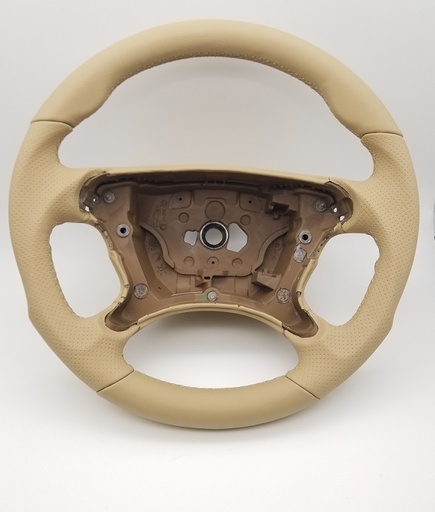 [217665] Mercedes® All Leather Sport Steering Wheel, Buckskin (Cashmere), CLS Models With Tiptronic , Not for AMG Models, 2006-2011 (219)