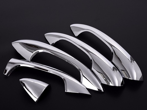 [401693] Mercedes®  ABS Door Handle Trim Set, Chrome, 2007-2013 (221)
