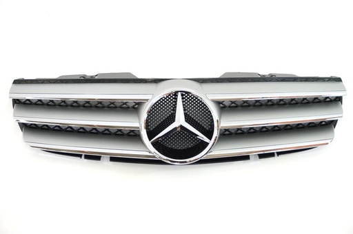 [402719] Mercedes® Grille Assembly, Chrome Silver, 2007-2009 (230)