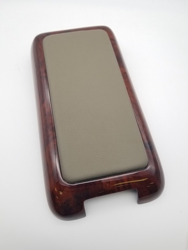 [402851] Mercedes® Armrest Cover, Burlwood w/Stone Leather, 1996-2002 (210)