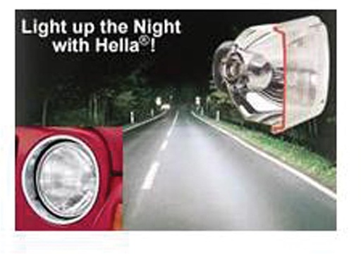 [232503] Headlight, Hella Vision Plus, 7" H4 Halogen