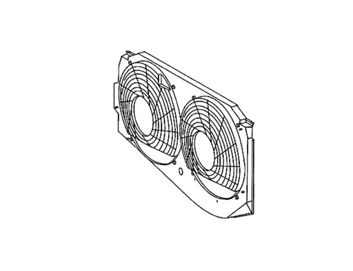 [235709] Mercedes® Auxiliary Fan Screen, 1990-1991 (126)